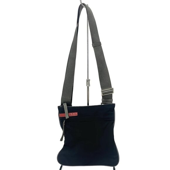 Auth PRADA SPORT Black Nylon Shoulder Bag - Picture 1 of 9